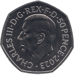 2023 FIFTY PENCE BRILLIANT UNCIRCULATED COLOURISED 50P R2D2/C3PO - 50p BU - Cambridgeshire Coins