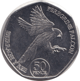 2023 FIFTY PENCE - IOM PEREGRINE FALCON - WORLD COINS - Cambridgeshire Coins