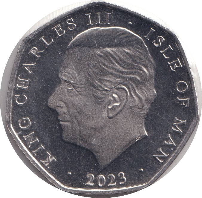 2023 FIFTY PENCE - IOM PEREGRINE FALCON - WORLD COINS - Cambridgeshire Coins