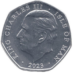 2023 FIFTY PENCE ISLE OF MAN ( BU ) - WORLD COINS - Cambridgeshire Coins