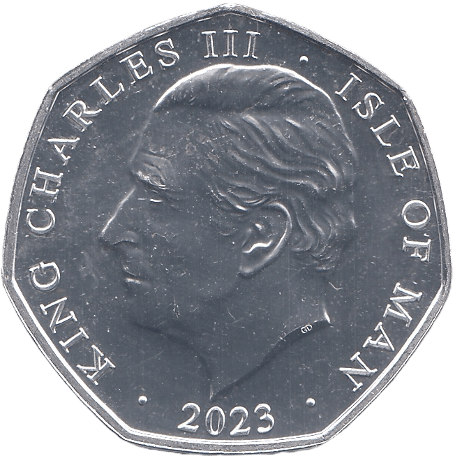2023 FIFTY PENCE ISLE OF MAN ( BU ) - WORLD COINS - Cambridgeshire Coins
