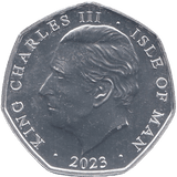 2023 FIFTY PENCE ISLE OF MAN ( BU ) - WORLD COINS - Cambridgeshire Coins