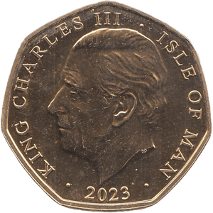2023 FIFTY PENCE ISLE OF MAN ( BU ) - WORLD COINS - Cambridgeshire Coins
