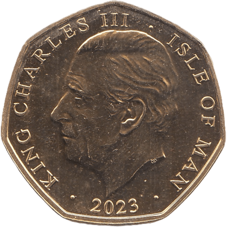 2023 FIFTY PENCE ISLE OF MAN ( BU ) - WORLD COINS - Cambridgeshire Coins