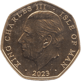 2023 FIFTY PENCE ISLE OF MAN ( BU ) - WORLD COINS - Cambridgeshire Coins