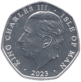2023 FIFTY PENCE ISLE OF MAN ( BU ) - WORLD COINS - Cambridgeshire Coins