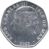 2023 FIFTY PENCE ISLE OF MAN ( BU - WORLD COINS - Cambridgeshire Coins