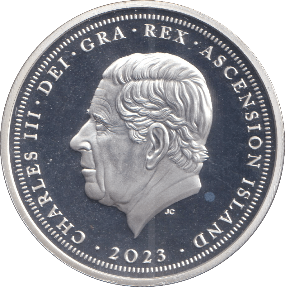 2023 FIVE POUNDS ASCENSION ISLAND THE CORONATION OF KING CHARLES III 5 - WORLD COINS - Cambridgeshire Coins