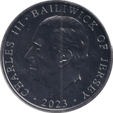 2023 FIVE POUNDS BAILIWICK OF JERSEY KING CHARLES CORONATION - WORLD COINS - Cambridgeshire Coins