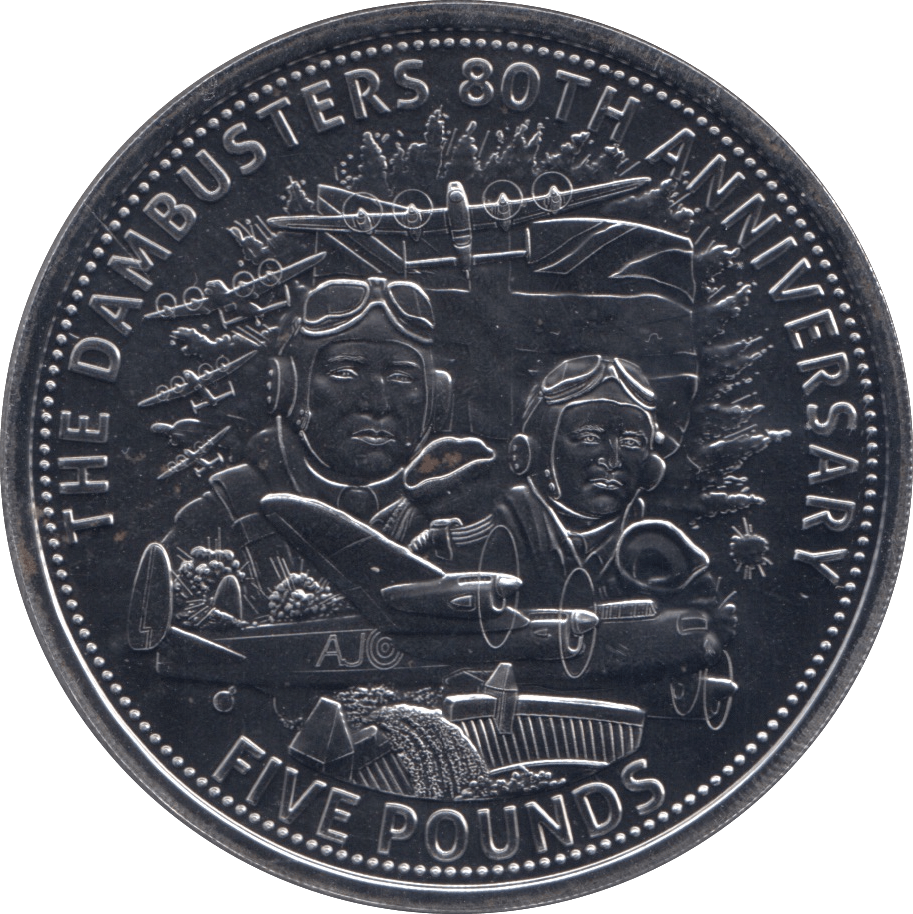 2023 FIVE POUNDS DAMBUSTERS 80TH ANNIVERSARY - WORLD COINS - Cambridgeshire Coins