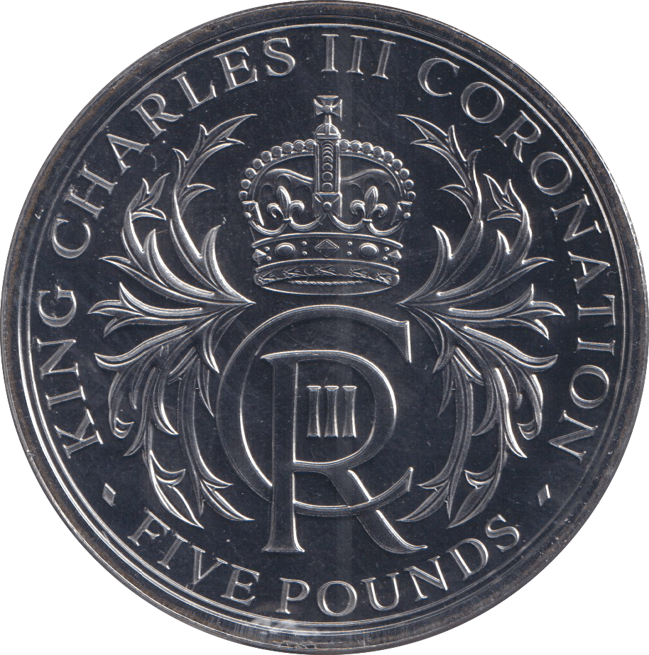2023 FIVE POUNDS KING CHARLES III CORONATION - WORLD COINS - Cambridgeshire Coins