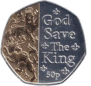 2023 GOD SAVE THE KING 50P ISLE OF MAN - 50P REGIONAL ISSUES - Cambridgeshire Coins