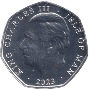 2023 GOD SAVE THE KING 50P ISLE OF MAN - 50P REGIONAL ISSUES - Cambridgeshire Coins