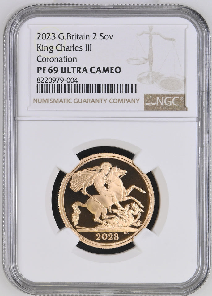 2023 GOLD PROOF £2 DOUBLE SOVEREIGN (NGC) PF69 ULTRA CAMEO - NGC GOLD £2 - Cambridgeshire Coins