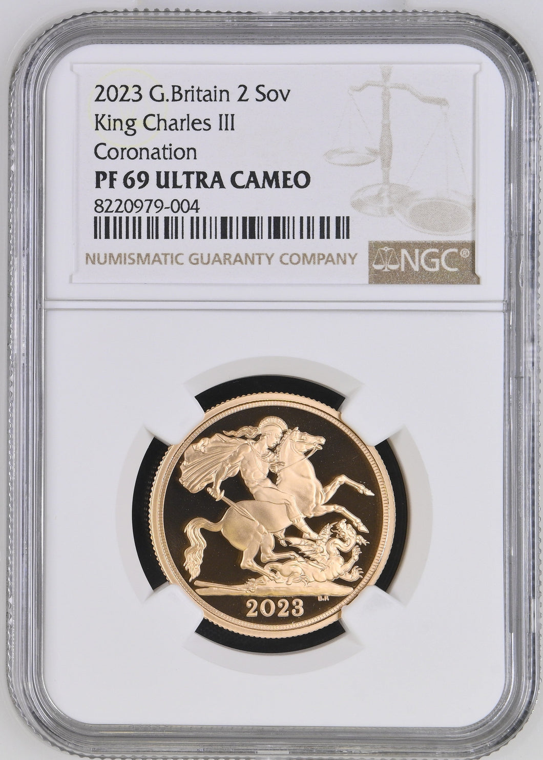 2023 GOLD PROOF £2 DOUBLE SOVEREIGN (NGC) PF69 ULTRA CAMEO - NGC GOLD £2 - Cambridgeshire Coins