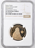 2023 GOLD PROOF 50P DUMBLEDORE PHILOSOPHER'S STONE PF70 ULTRA CAMEO - NGC GOLD 50P - Cambridgeshire Coins