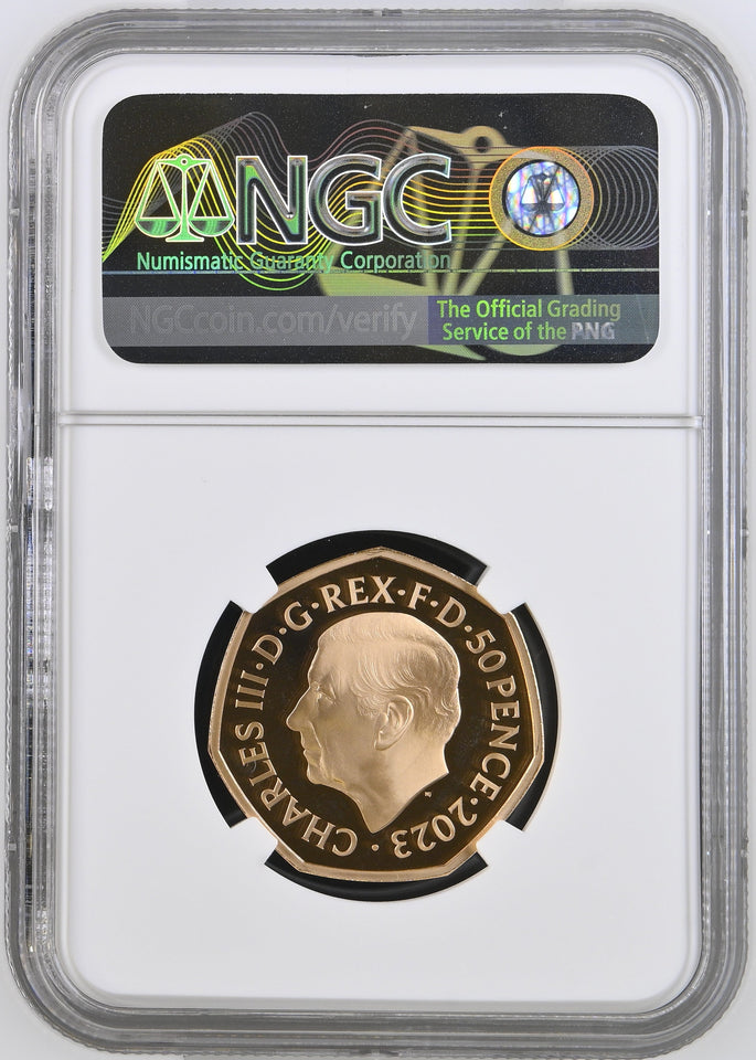 2023 GOLD PROOF 50P THE SNOWMAN ULTRA CAMEO PF 70 - NGC GOLD 50P - Cambridgeshire Coins