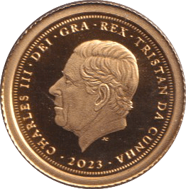2023 GOLD PROOF FIVE POUND TRISTAN DA CUHNA - GOLD WORLD COINS - Cambridgeshire Coins