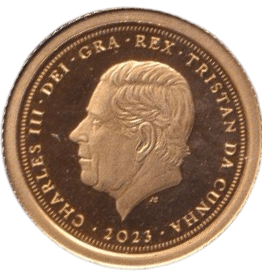 2023 GOLD PROOF FIVE POUND TRISTAN DA CUHNA - GOLD WORLD COINS - Cambridgeshire Coins