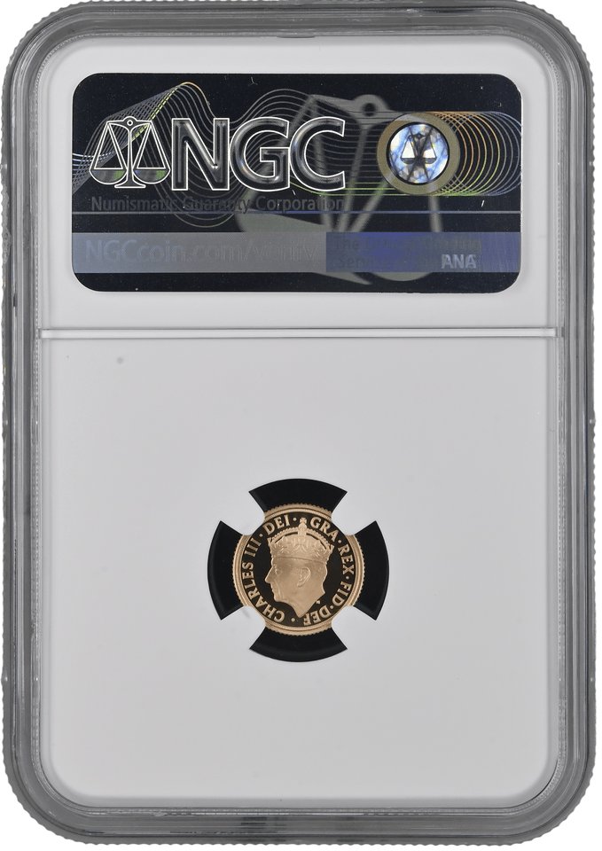 2023 GOLD PROOF QUARTER SOVEREIGN CORONATION NGC PF 70 - NGC GOLD COINS - Cambridgeshire Coins