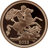 2023 GOLD PROOF SOVEREIGN BOXED CORONATION - GOLD PROOF SOVEREIGNS - Cambridgeshire Coins