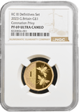 2023 GOLD £1 CORONATION PRIVY PF 69 ULTRA CAMEO NGC - NGC GOLD £1 - Cambridgeshire Coins