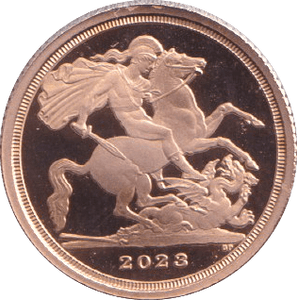 2023 GOLD QUARTER SOVEREIGN ( PROOF ) - QUARTER SOVEREIGN - Cambridgeshire Coins