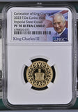 2023 GOLD SOVEREIGN CORONATION OF KING CHARLES PF 70 - NGC GOLD £1 - Cambridgeshire Coins