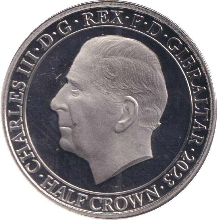 2023 HALF CROWN GIBRALTAR KING CHARLES CORONATION - WORLD COINS - Cambridgeshire Coins