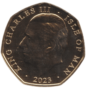 2023 ISLE OF MAN 50P CORONATION OF KING CHARLES III BU - 50P REGIONAL ISSUE - Cambridgeshire Coins