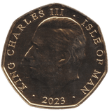 2023 ISLE OF MAN 50P CORONATION OF KING CHARLES III BU - 50P REGIONAL ISSUE - Cambridgeshire Coins