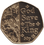 2023 ISLE OF MAN 50P CORONATION OF KING CHARLES III BU - 50P REGIONAL ISSUE - Cambridgeshire Coins