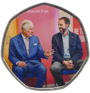2023 KING CHARLES LONG TO REIGN OVER US 50P SHAPED COIN - 50P SHAPED COIN - Cambridgeshire Coins