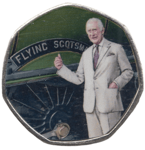 2023 KING CHARLES LONG TO REIGN OVER US 50P SHAPED COIN - 50P SHAPED COIN - Cambridgeshire Coins