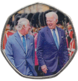 2023 KING CHARLES LONG TO REIGN OVER US 50P SHAPED COIN - 50P SHAPED COIN - Cambridgeshire Coins