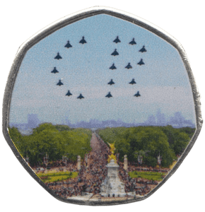 2023 KING CHARLES LONG TO REIGN OVER US 50P SHAPED COIN - 50P SHAPED COIN - Cambridgeshire Coins