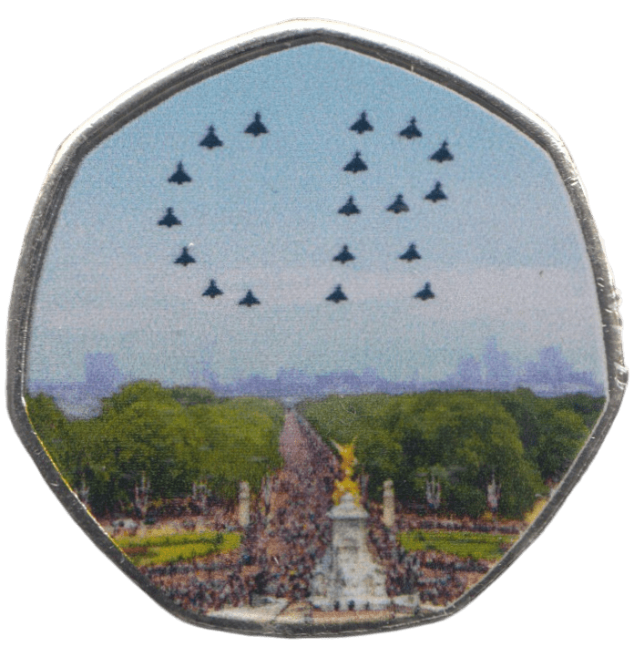 2023 KING CHARLES LONG TO REIGN OVER US 50P SHAPED COIN - 50P SHAPED COIN - Cambridgeshire Coins