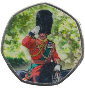 2023 KING CHARLES LONG TO REIGN OVER US 50P SHAPED COIN - 50P SHAPED COIN - Cambridgeshire Coins