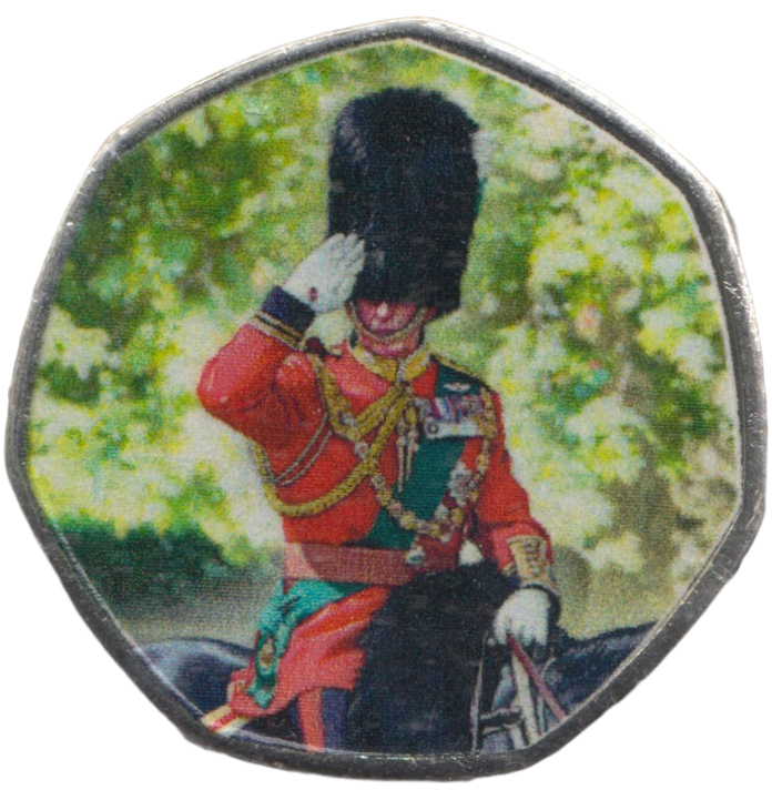 2023 KING CHARLES LONG TO REIGN OVER US 50P SHAPED COIN - 50P SHAPED COIN - Cambridgeshire Coins