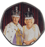 2023 KING CHARLES LONG TO REIGN OVER US 50P SHAPED COIN - 50P SHAPED COIN - Cambridgeshire Coins