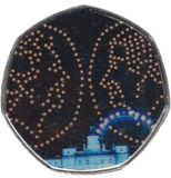 2023 KING CHARLES LONG TO REIGN OVER US 50P SHAPED COIN - 50P SHAPED COIN - Cambridgeshire Coins