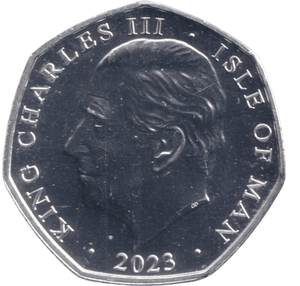 2023 LONG LIVE OUR NOBLE KING 50P ISLE OF MAN - 50P REGIONAL ISSUES - Cambridgeshire Coins