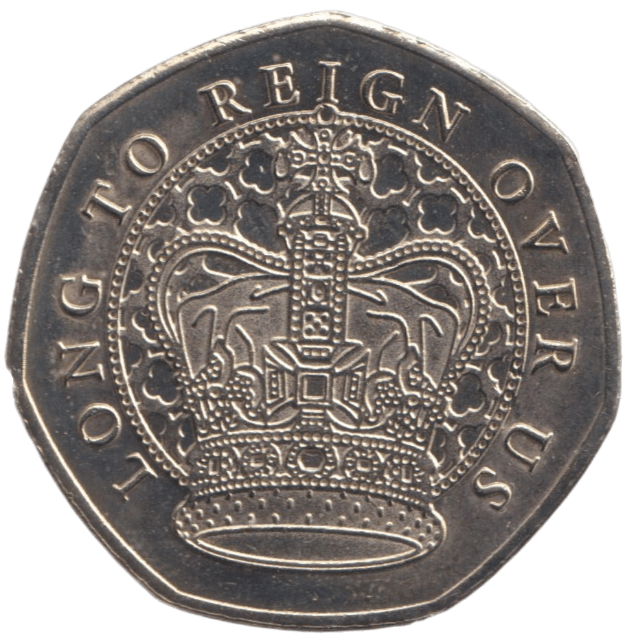 2023 LONG TO REIGN OVER US 50P SHAPED COIN - 50P SHAPED COIN - Cambridgeshire Coins