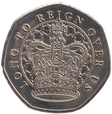 2023 LONG TO REIGN OVER US 50P SHAPED COIN - 50P SHAPED COIN - Cambridgeshire Coins