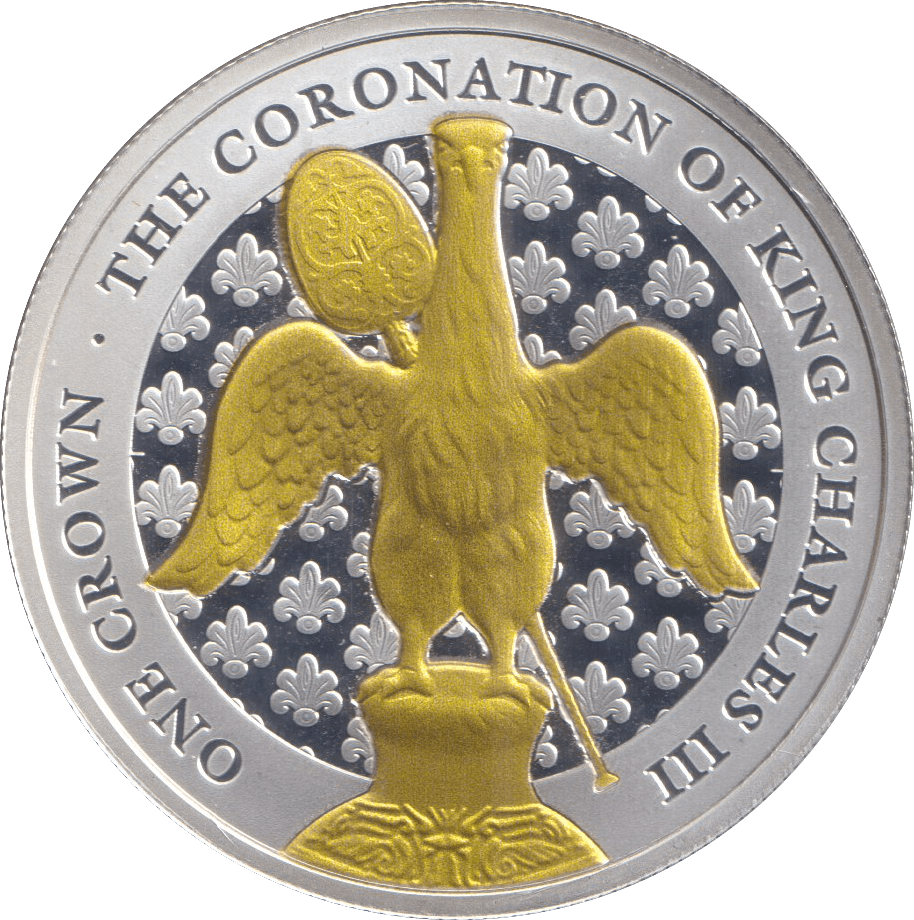2023 ONE CROWN ASCENSION ISLAND THE CORONATION OF KING CHARLES III 2 - WORLD COINS - Cambridgeshire Coins