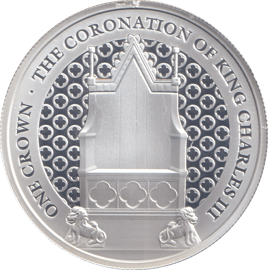 2023 ONE CROWN ASCENSION ISLAND THE CORONATION OF KING CHARLES III 6 - WORLD COINS - Cambridgeshire Coins