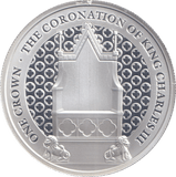 2023 ONE CROWN ASCENSION ISLAND THE CORONATION OF KING CHARLES III 6 - WORLD COINS - Cambridgeshire Coins