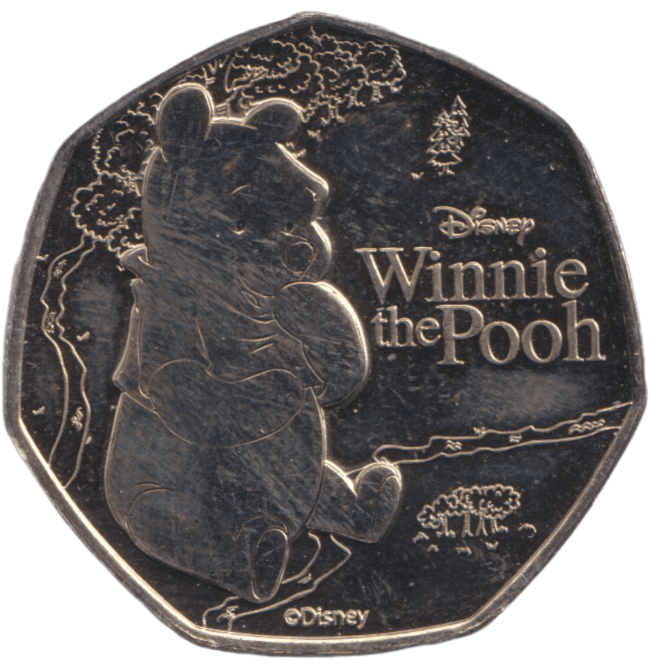 2023 PITCAIRN ISLANDS WINNIE THE POOH 50P BU - 50P REGIONAL ISSUE - Cambridgeshire Coins