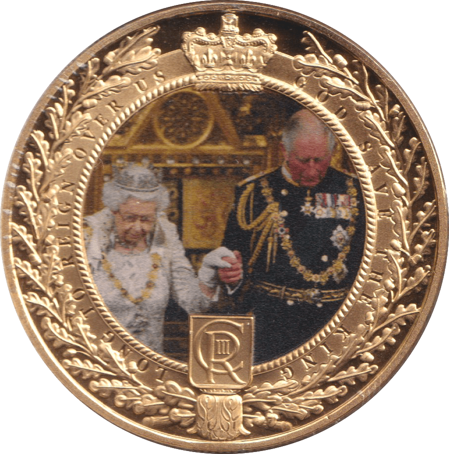 2023 PRINCE CHARLES AND QUEEN ELIZABETH CROWN GIBRALTAR - WORLD COINS - Cambridgeshire Coins