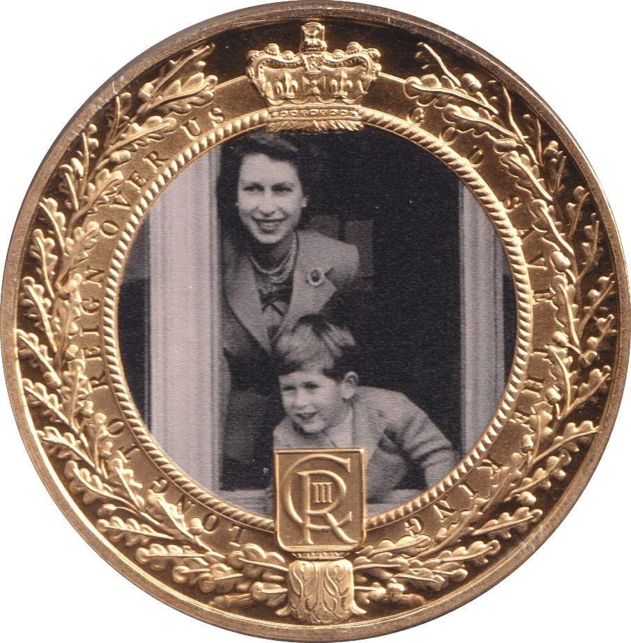 2023 PRINCE CHARLES AND QUEEN ELIZABETH II CROWN GIBRALTAR - WORLD COINS - Cambridgeshire Coins
